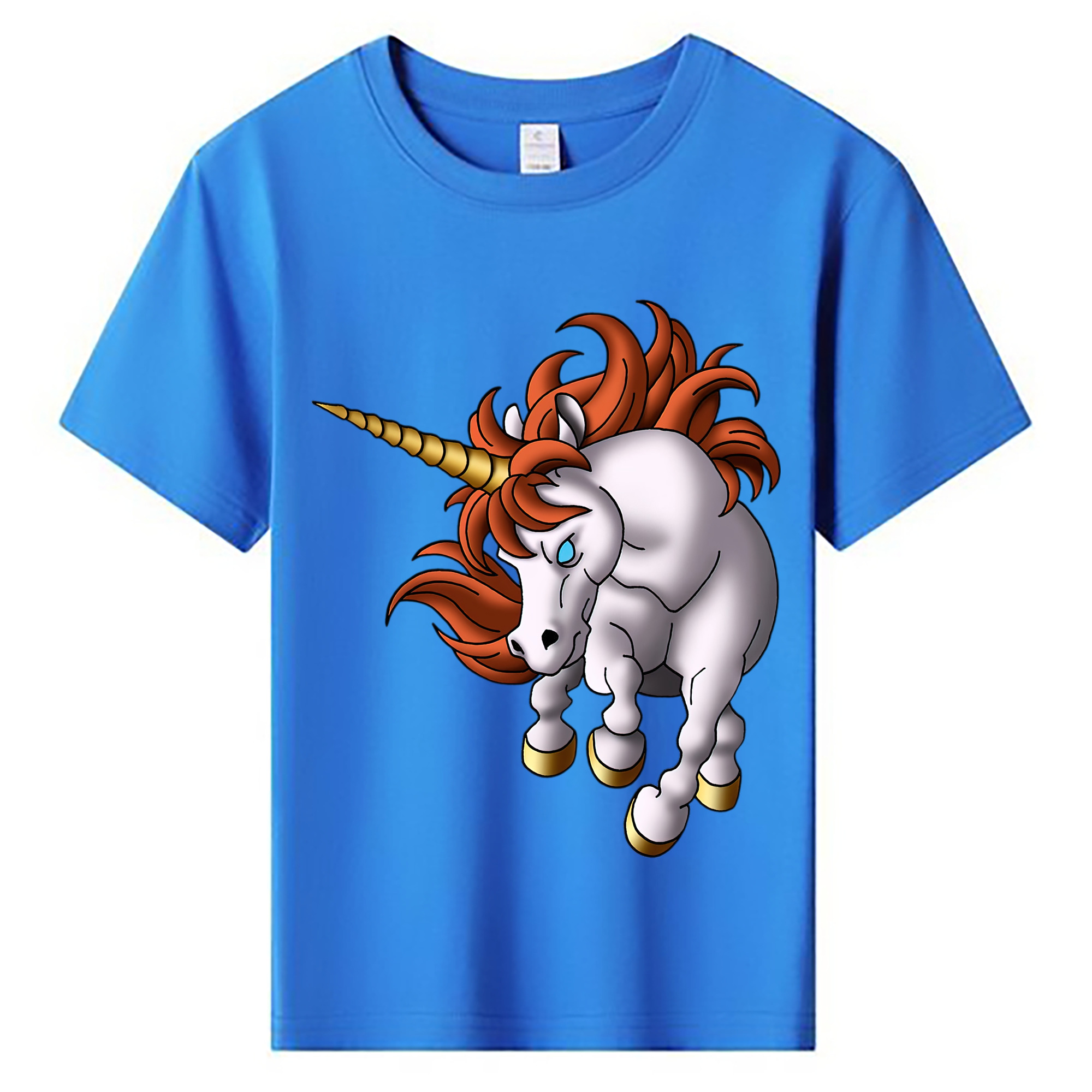（画像用） ドラゴンクエスト Doragon Kuesuto Dragon Quest 綿100％キッズTシャツ（フロントプリント）